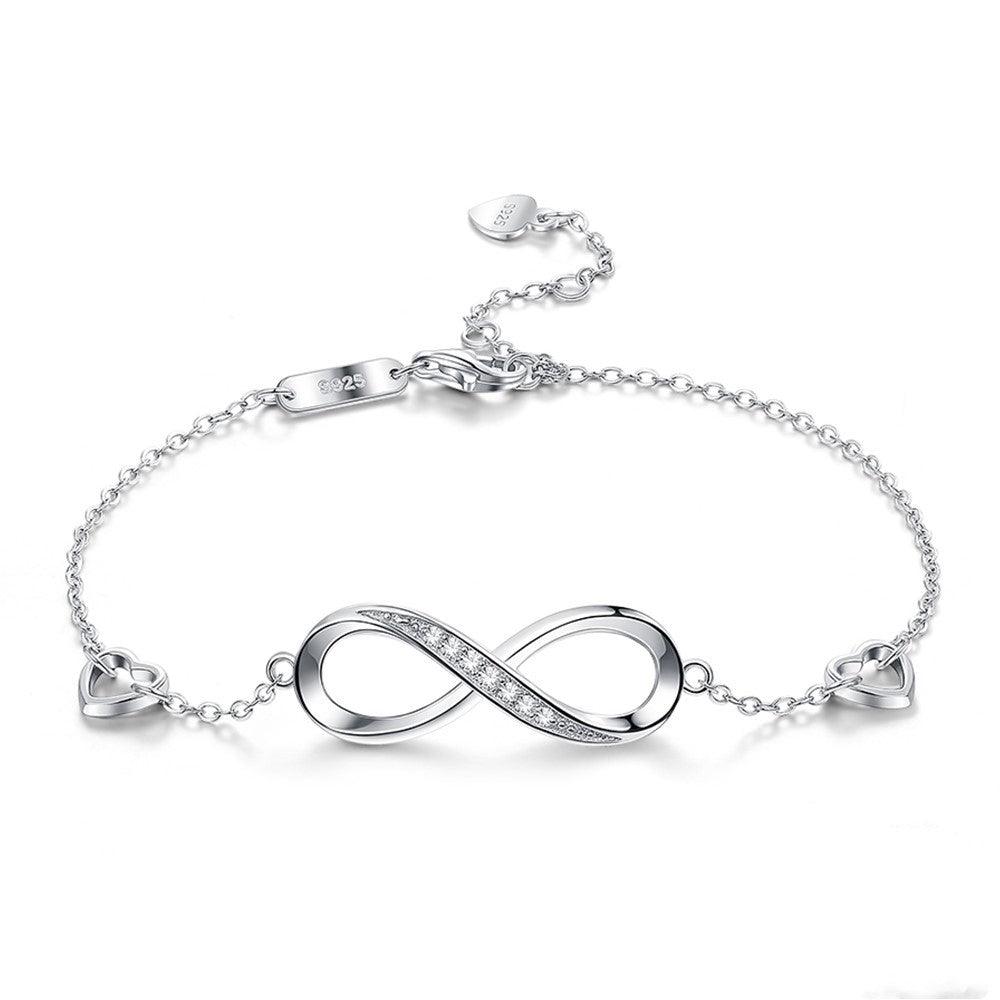 Sterling Silver Infinity Bracelet | Daily Wear Silver