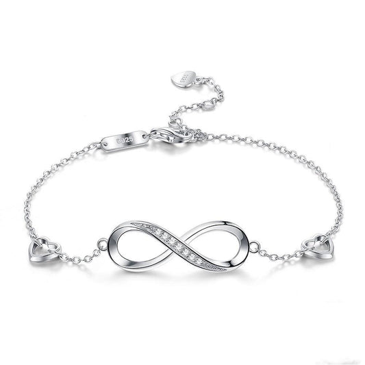 Sterling Silver Infinity Bracelet | Daily Wear Silver