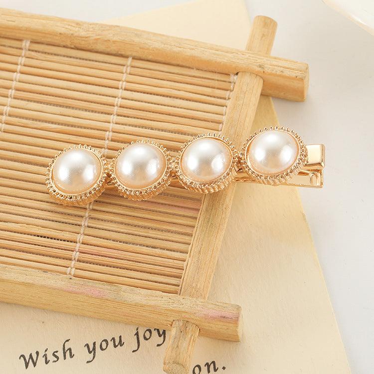 Slip-on Pearl Bow Hair Clip | Daily Wear E