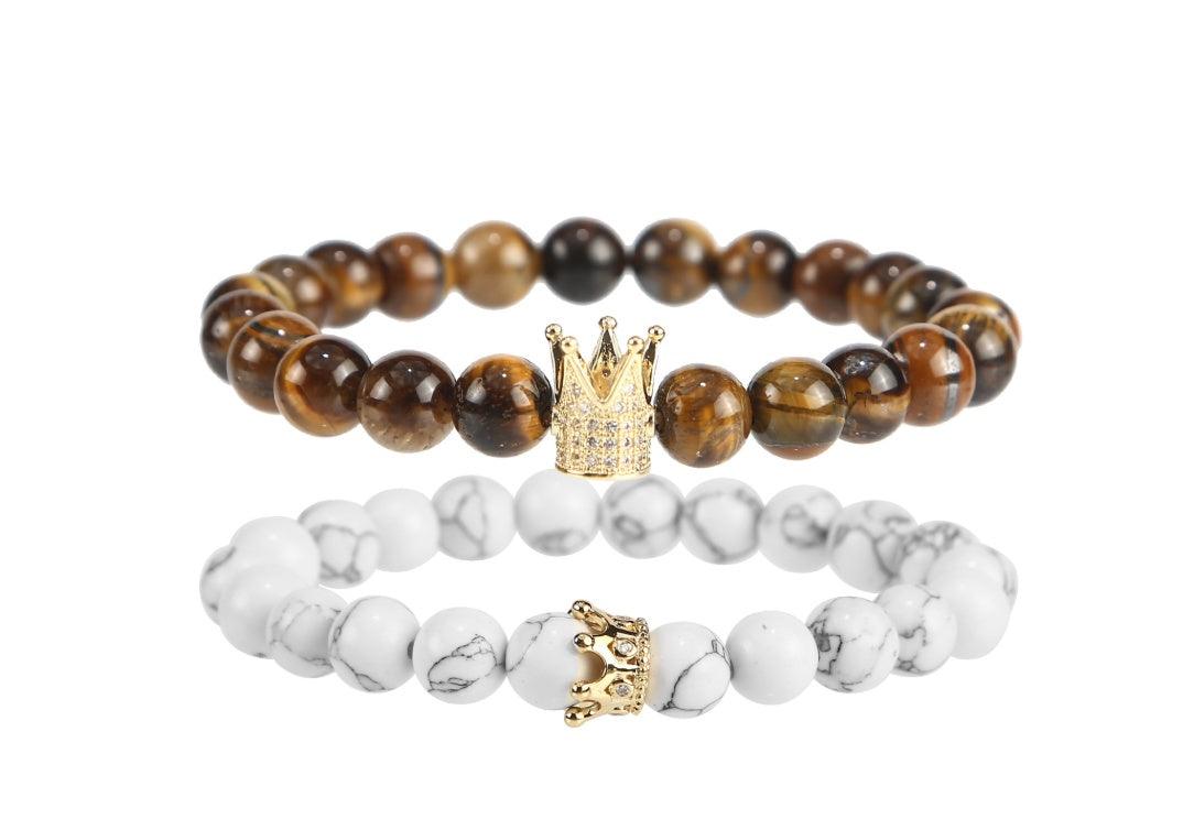 Volcanic Stone White Turquoise Bracelet | Yoga Collection C