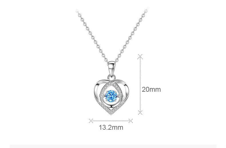 S925 Beating Heart-shaped Necklace
