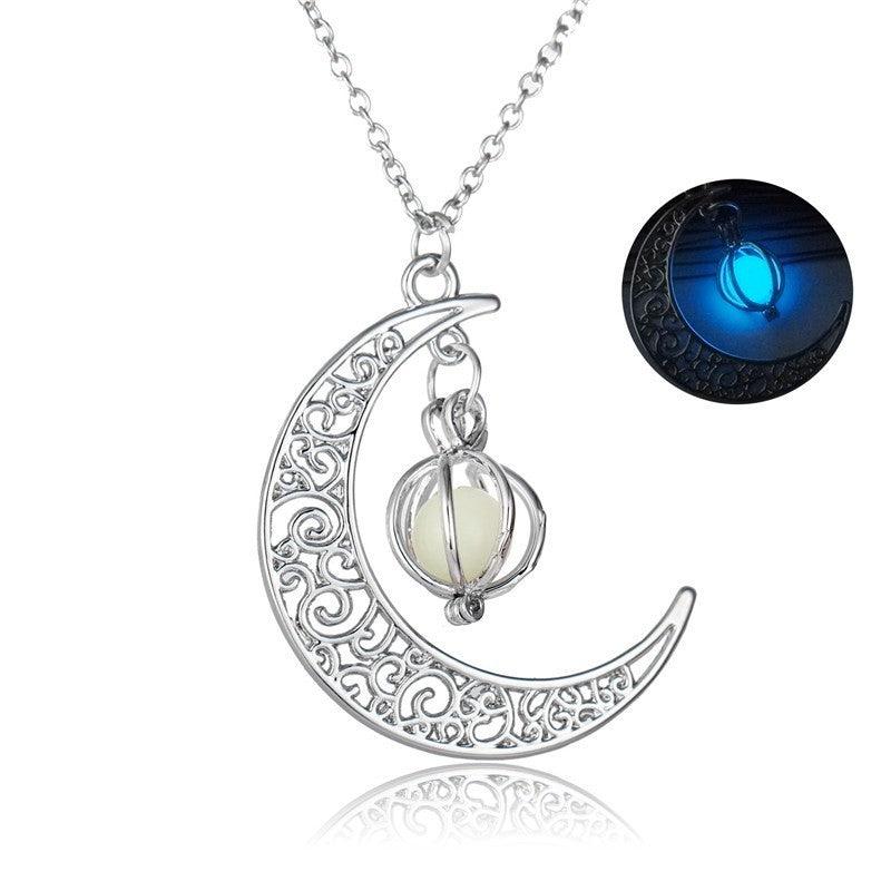 Glowing Fashion Necklace | Women Gift Jewelry Blue