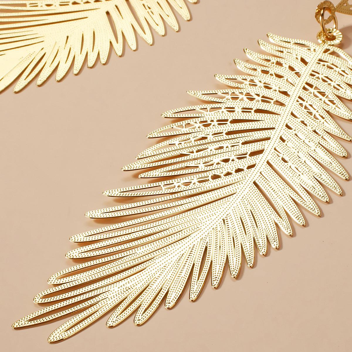 Simple Hollow Leaf Earrings | 2025