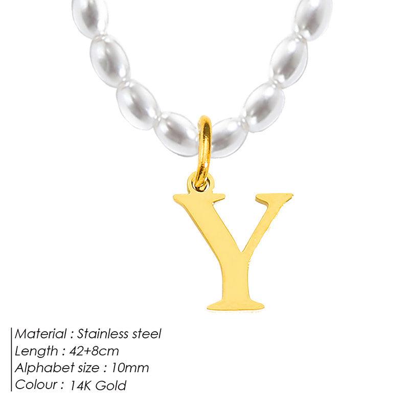Elegant Alphabet Necklace | Daily Wear 2025 Y 14K Gold