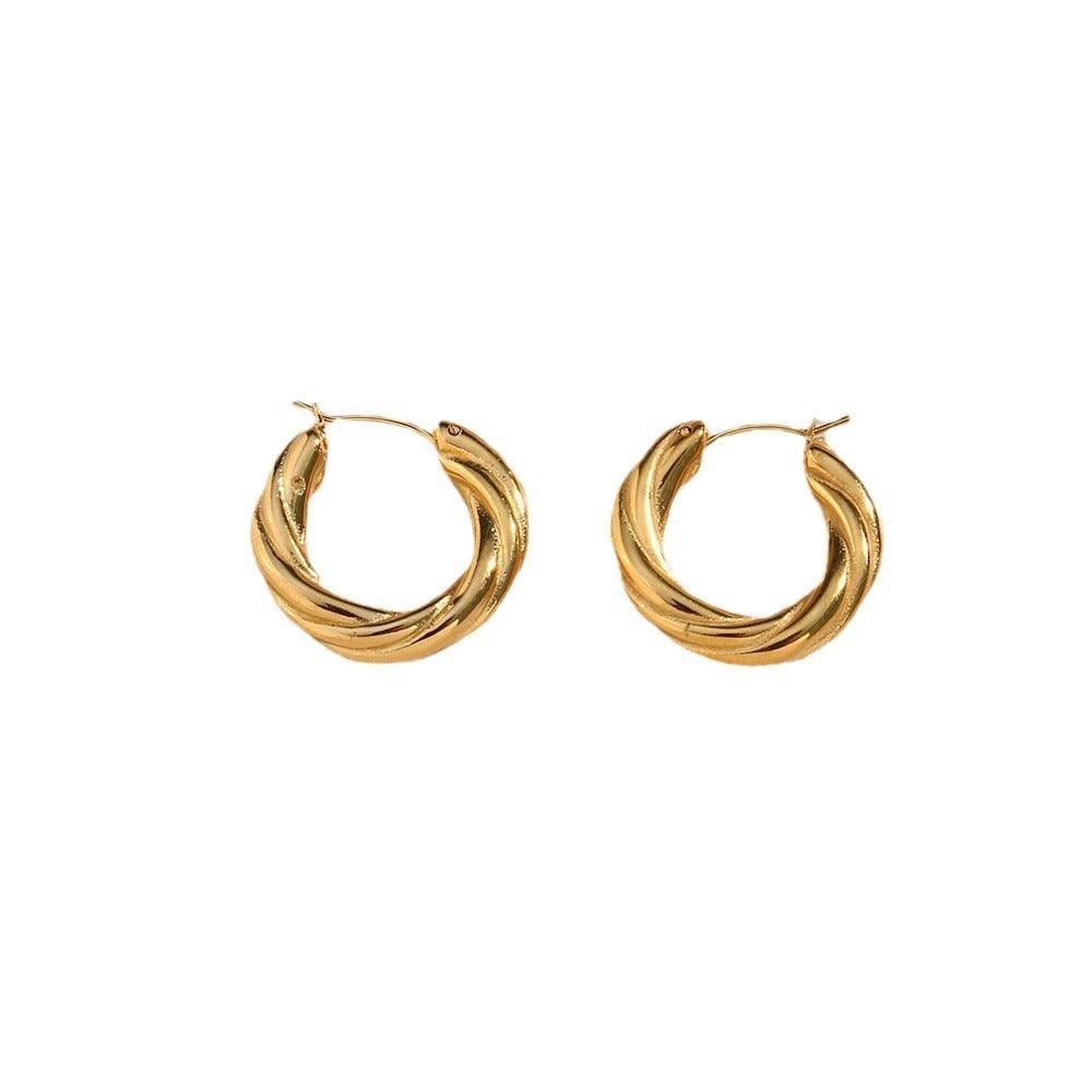 Denisse Twisted Hoop Earrings | 2025