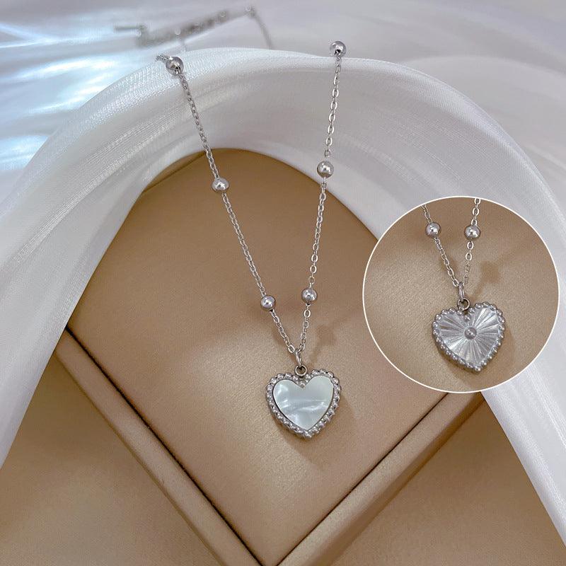 Heart-shape Love Necklace | Minimalist Jewelry Silver