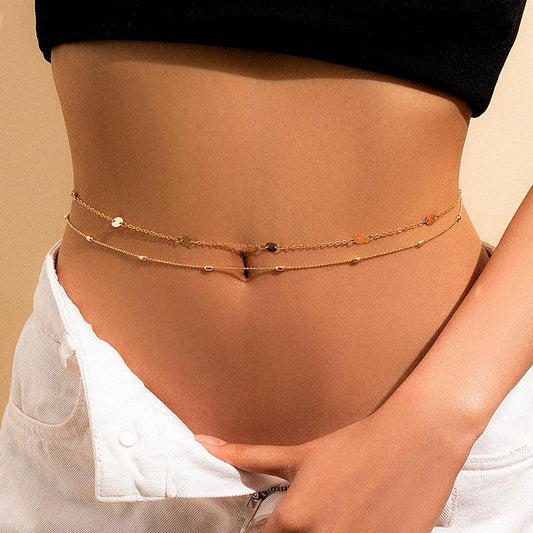Belly Sexy Body Double Layers Chain | Party Wear