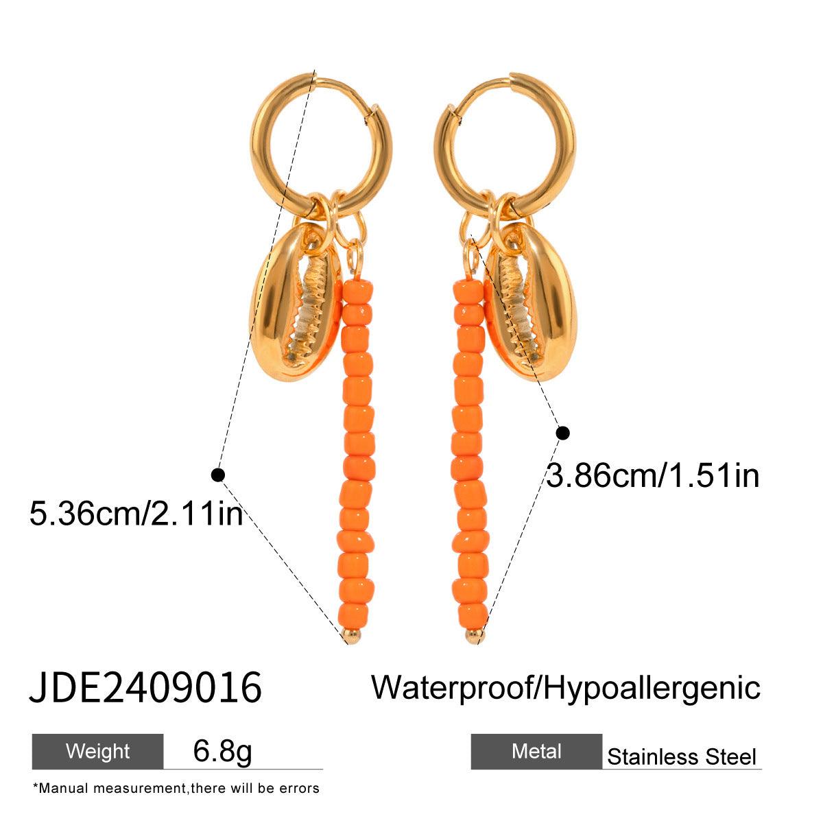 18K Gold Pearl Cowboy Ear Bead Clip | Beach Wear E
