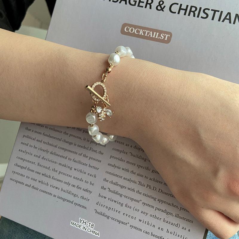Exquisite Pearl Pendant Bracelet | Fashion Jewelry