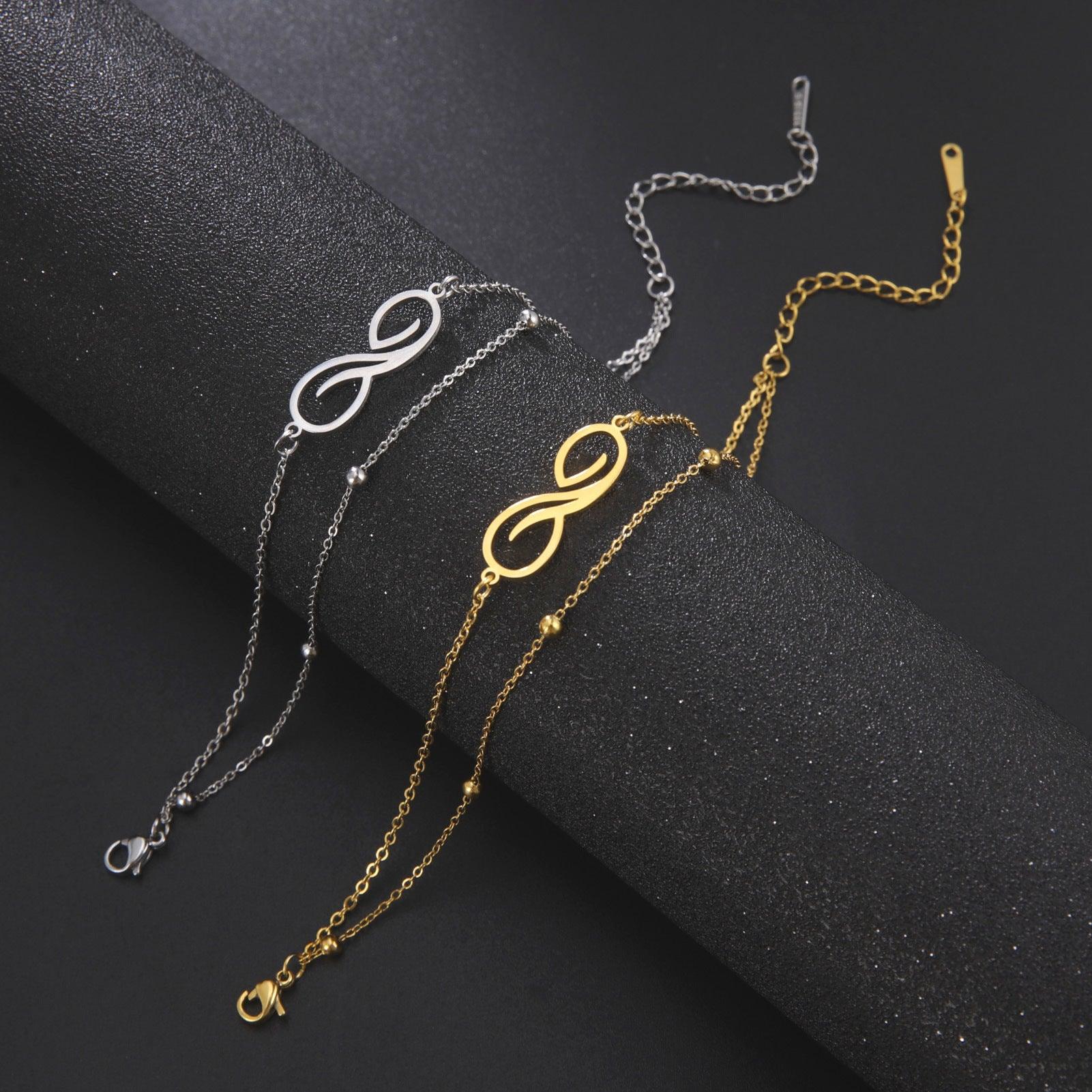 BoldlyBeautiful - Bohemian Infinite Double Layer Anklet - BoldlyBeautiful