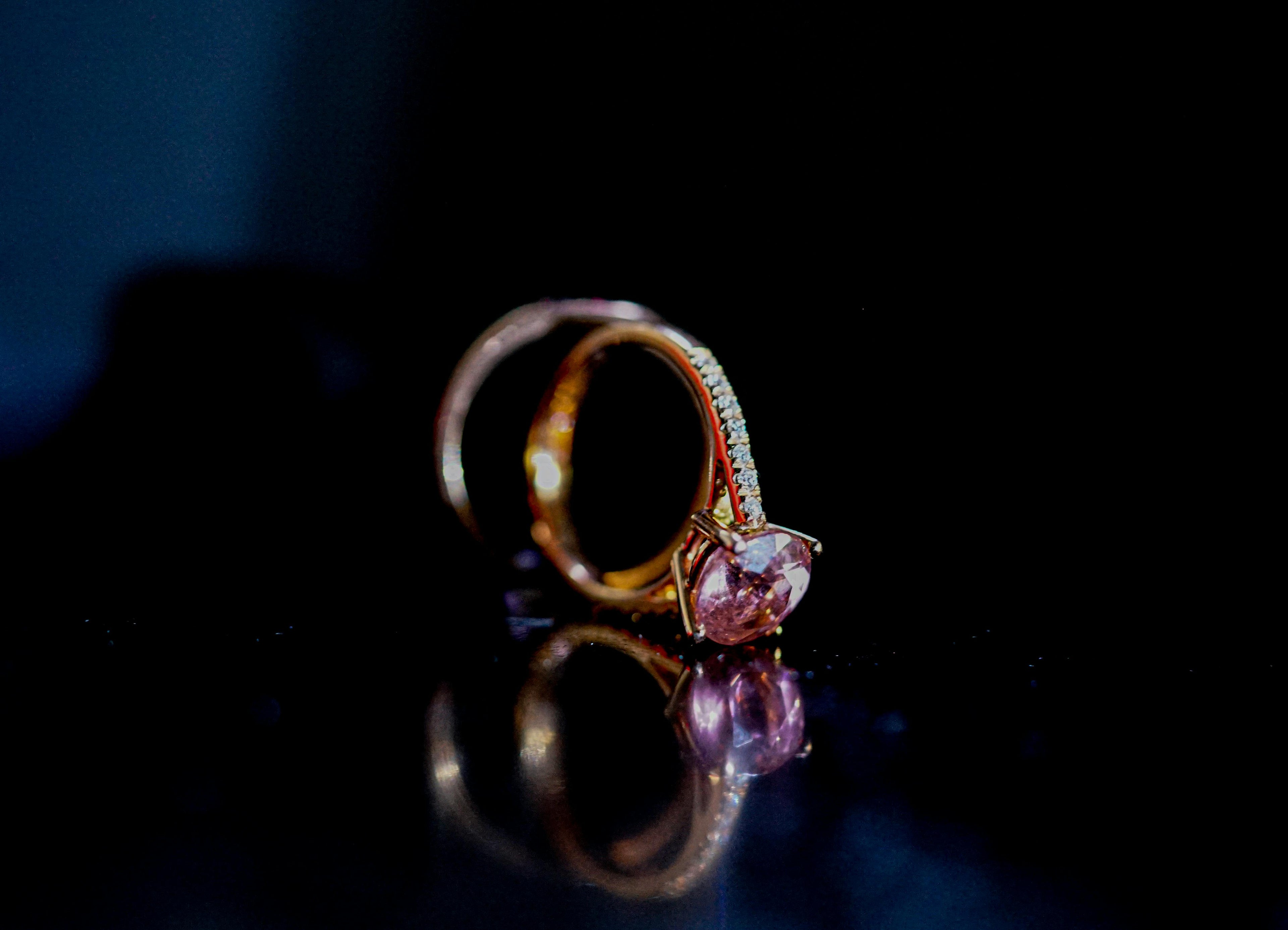 BoldlyBeautifuls gold ring with pink gemstone and diamond accents – elegant fine jewelry
