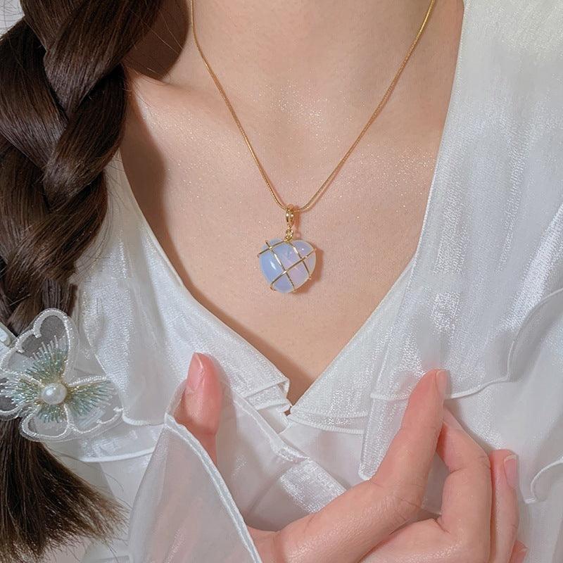 Moonstone Princess Necklace - Daily Wear Jewelry