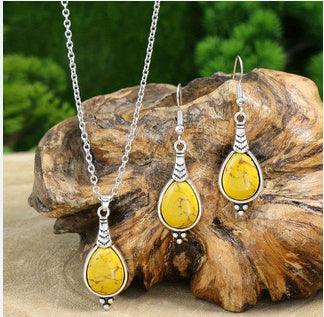 Retro Ethnic Fashion Jewelry Set | Daily Wear Yellow