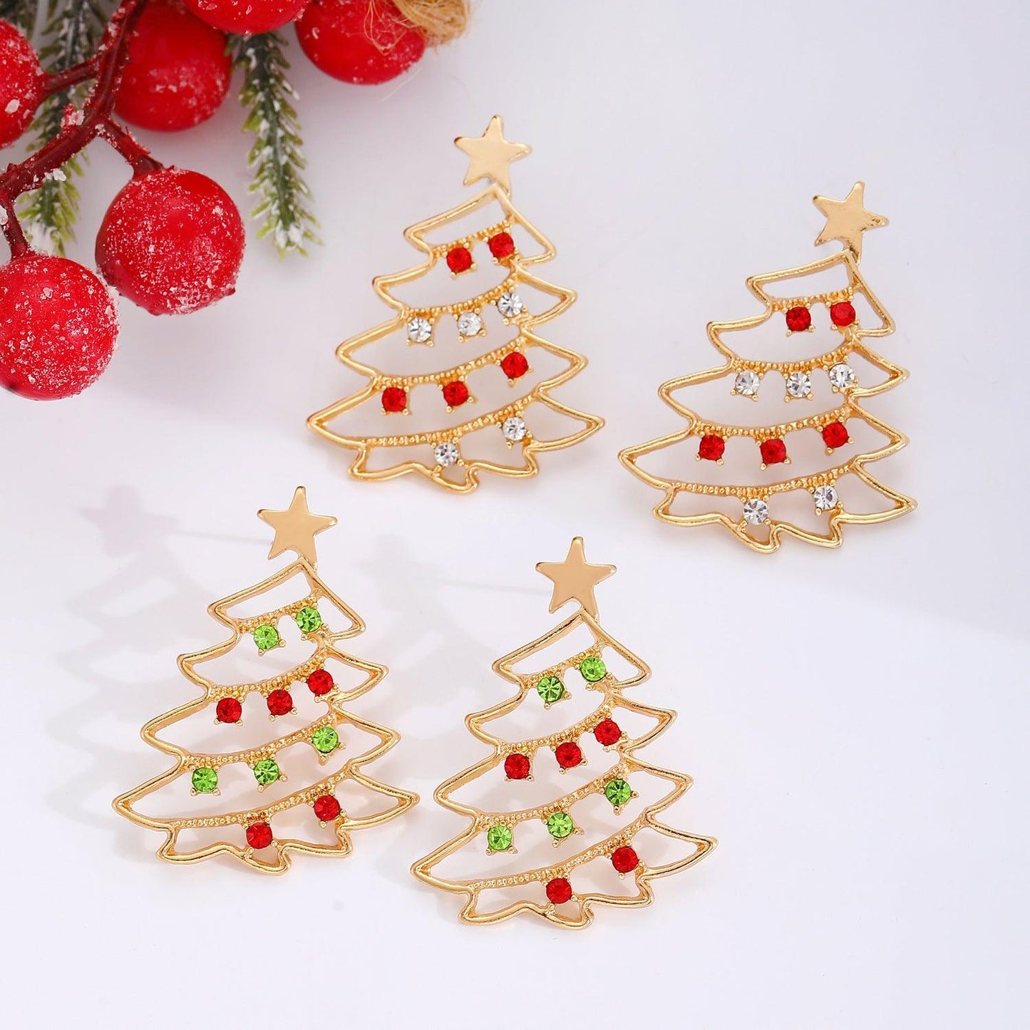 BoldlyBeautiful - Christmas 2025 Earrings With Christmas Tree - BoldlyBeautiful