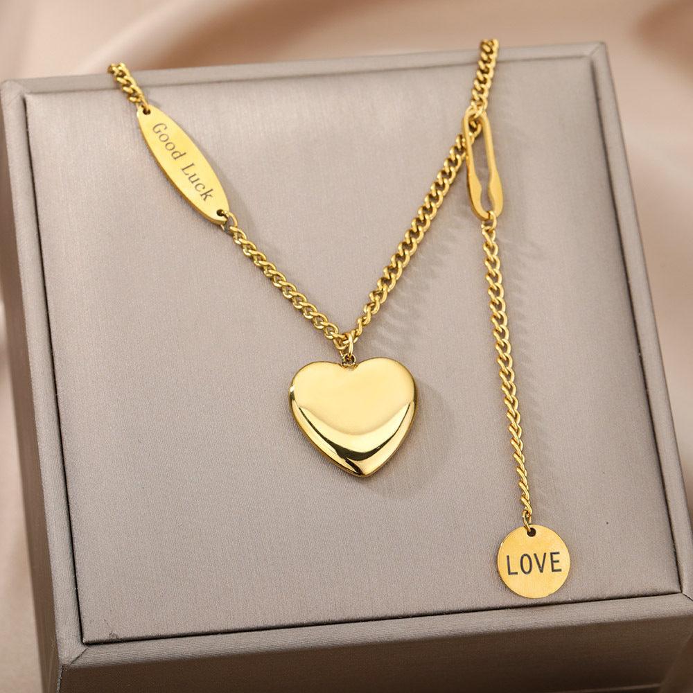 Multilayer Zircon Moon Star Chain - Daily Wear