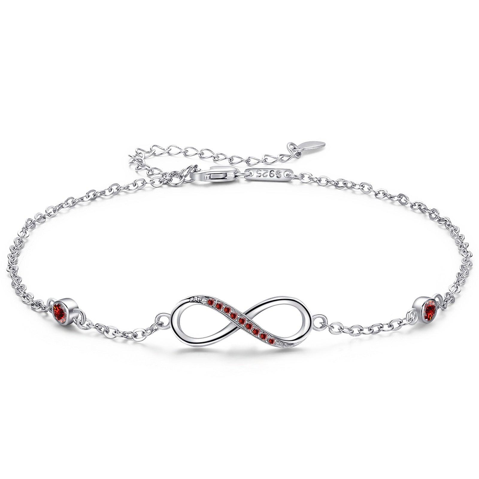 BoldlyBeautiful - Sterling Silver Endless Love Anklet | 2025 - BoldlyBeautiful
