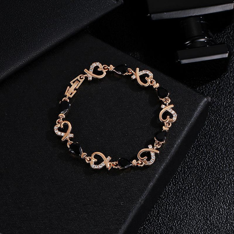 Rhinestones Heart-shaped Love Bracelet | Daily Wear