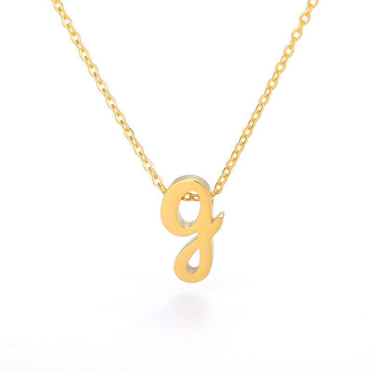 Small Hollow Letter Necklace | 2025 G