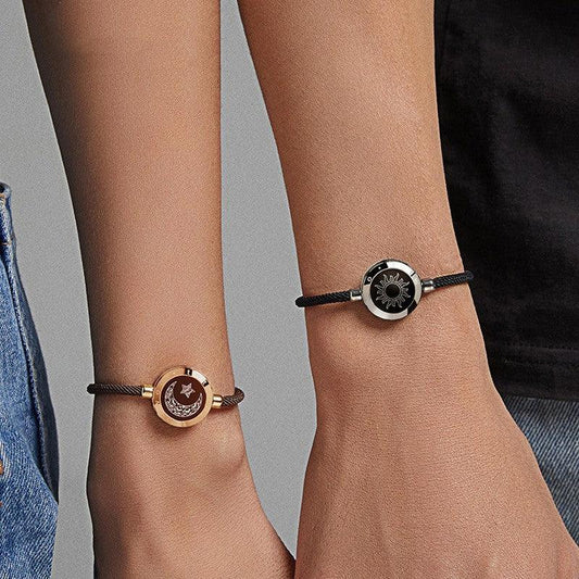 Sun-Moon Smart Sensing Couple Bracelet | Fashion Jewelry