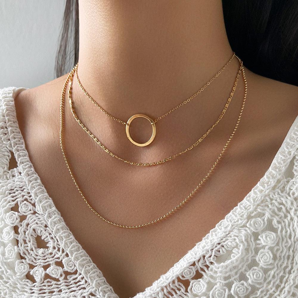 Golden Circle Necklace | Daily Wear