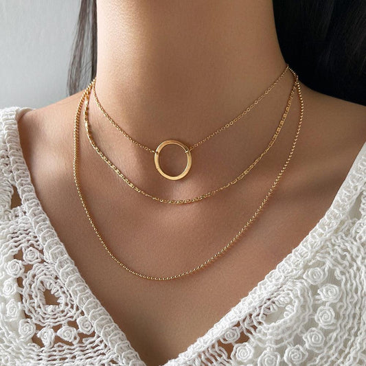 Golden Circle Necklace | Daily Wear