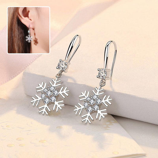 Temperament Snowflake Earrings | Daily Wear