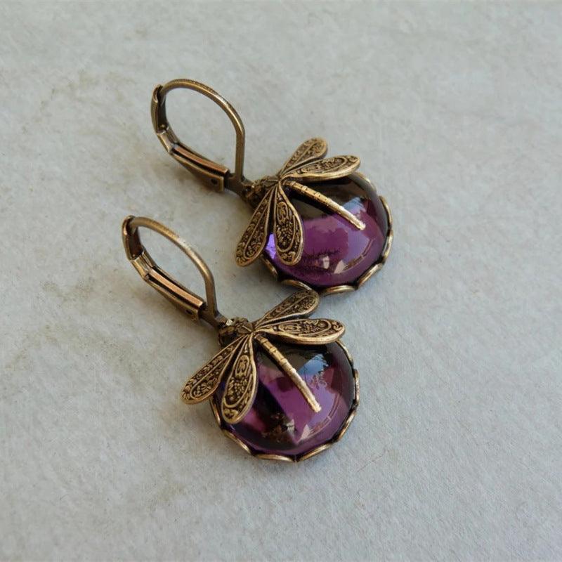 Hanging Vintage Dragonfly Pendant Earring | Daily Wear