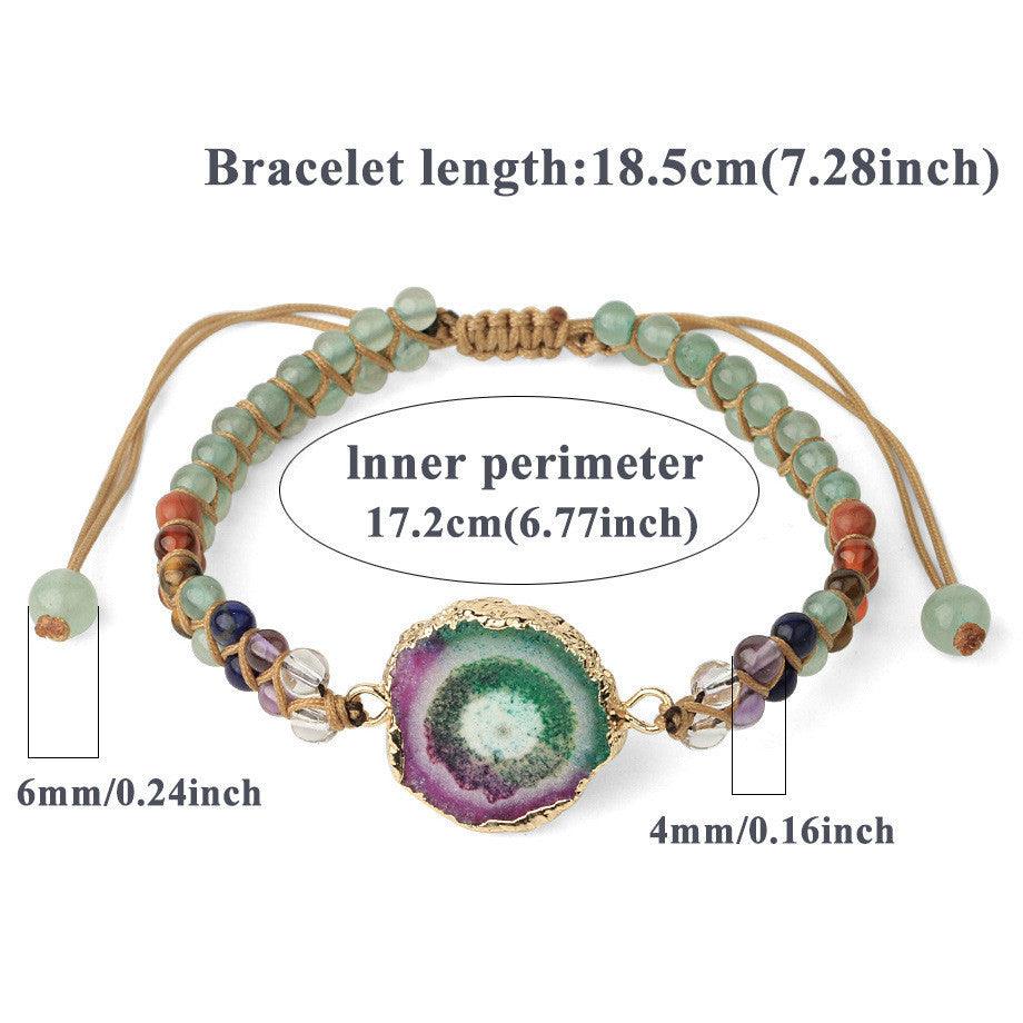Agate Natural Beaded Bracelet | Yoga Collection