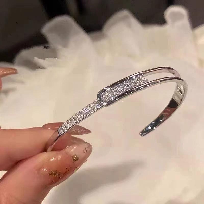 S925 Sterling Silver Korean Diamond Bracelet | Daily Wear
