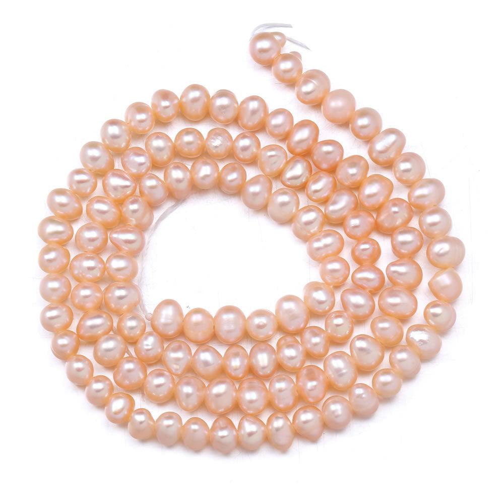 Natural Freshwater Pearl Lines | Pearl Jewelry 2025 Pink 3 to 4 MM