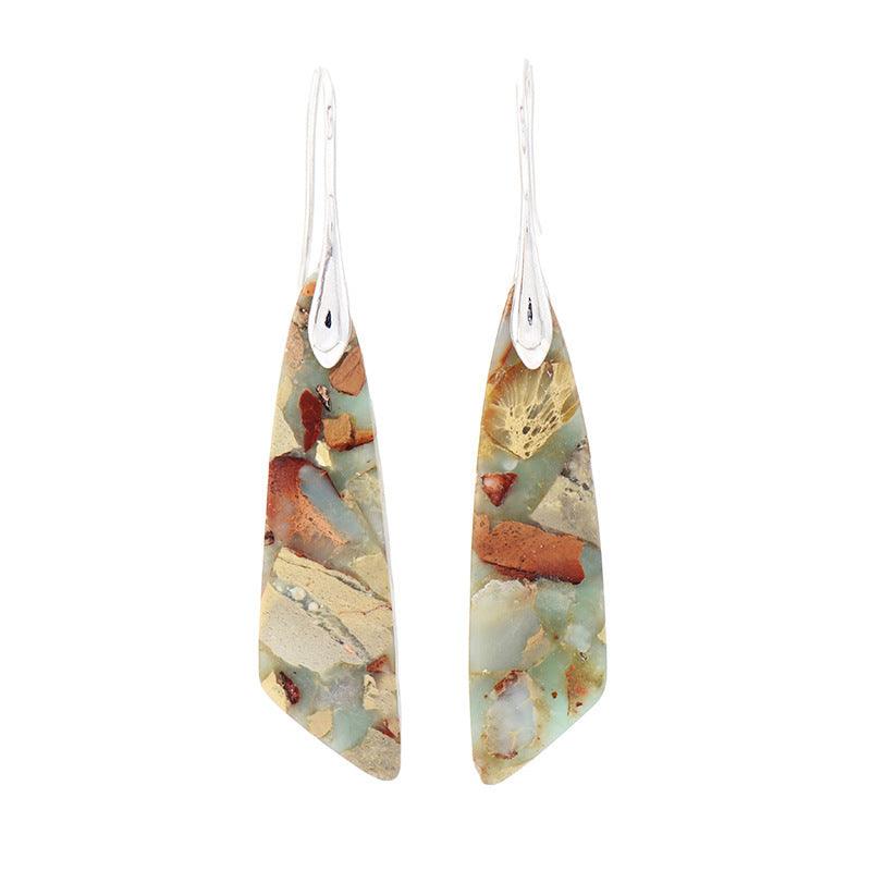 Bohemian Emperor Stone Geometric Earrings | Fashion Collection