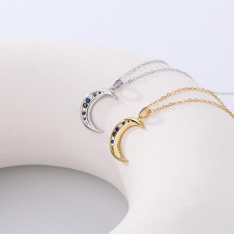 925 Sterling Silver Moon Necklace 2025 - Daily Wear
