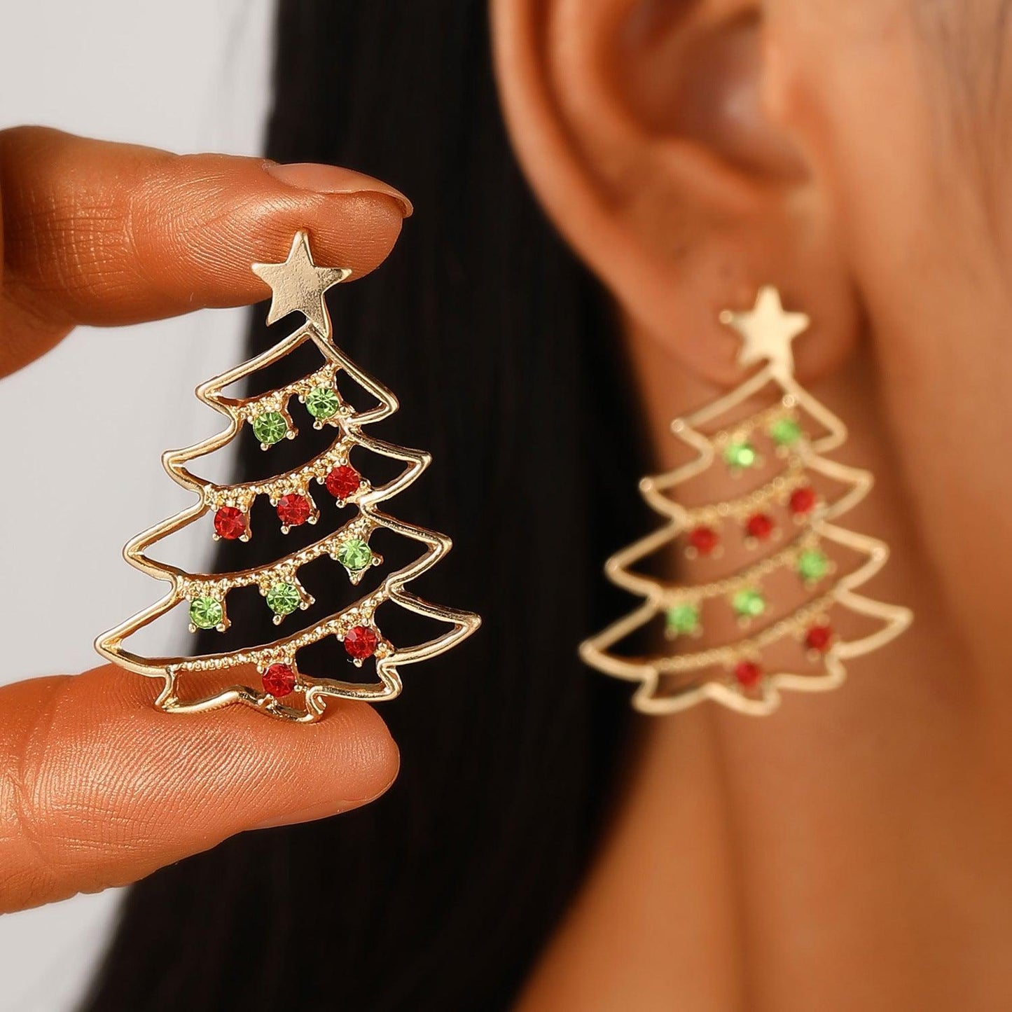 BoldlyBeautiful - Christmas 2025 Earrings With Christmas Tree - BoldlyBeautiful