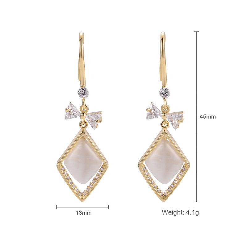 High-end Sterling Silver Earrings with French Ear Buckles