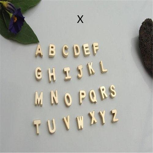 Peach Heart Shaped Letter Necklace | BoldlyBeautifuls Golden X