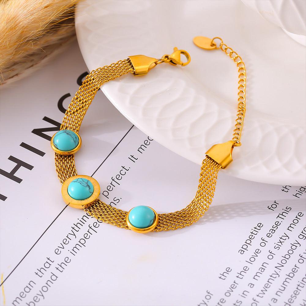 Turquoise Bracelet Retro Design | Daily Wear