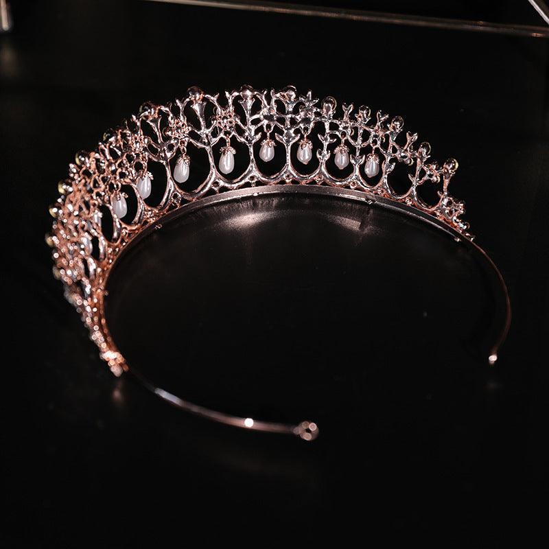Pearl Diamond Electric Galvanized Crown | Bride Jewelry