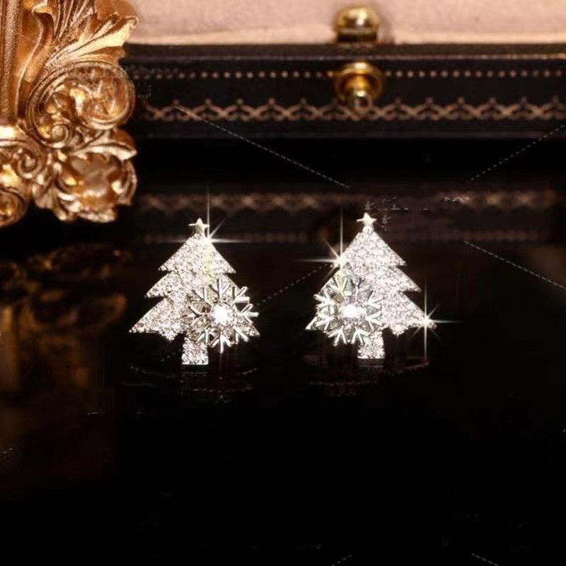 Rotatable Christmas Tree 2025 Earrings