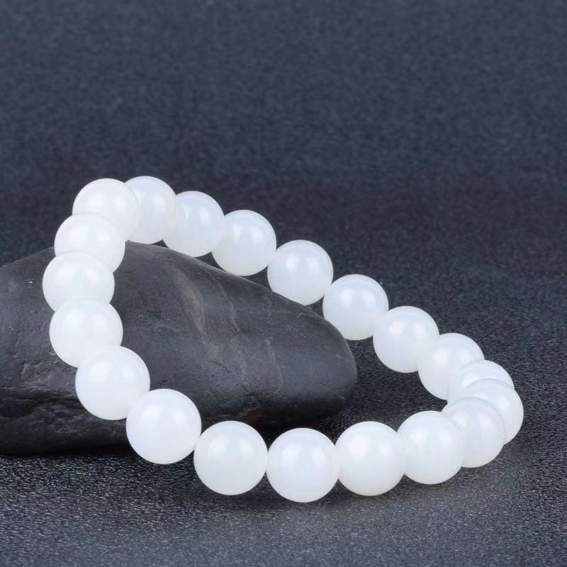 Hotan White Jade Goat Fat Bracelet | Daily Wear