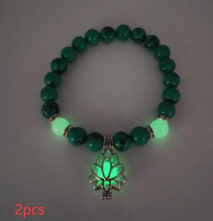 Luminous Lotus Bracelet | Yoga Collection F 2pcs