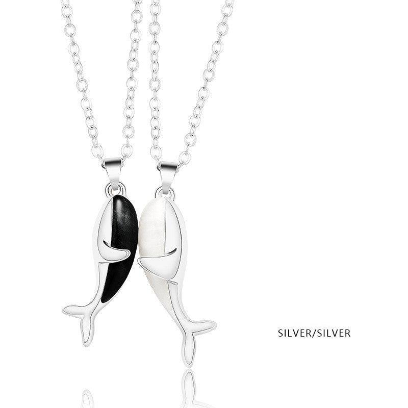 Magnetic Palm Couple Necklace E