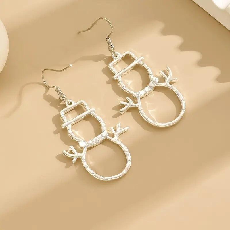 Snowman Earrings And Pendant