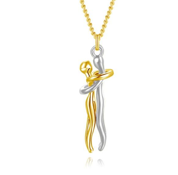 Love Hug Unisex Necklace | Fashion Jewelry Gold