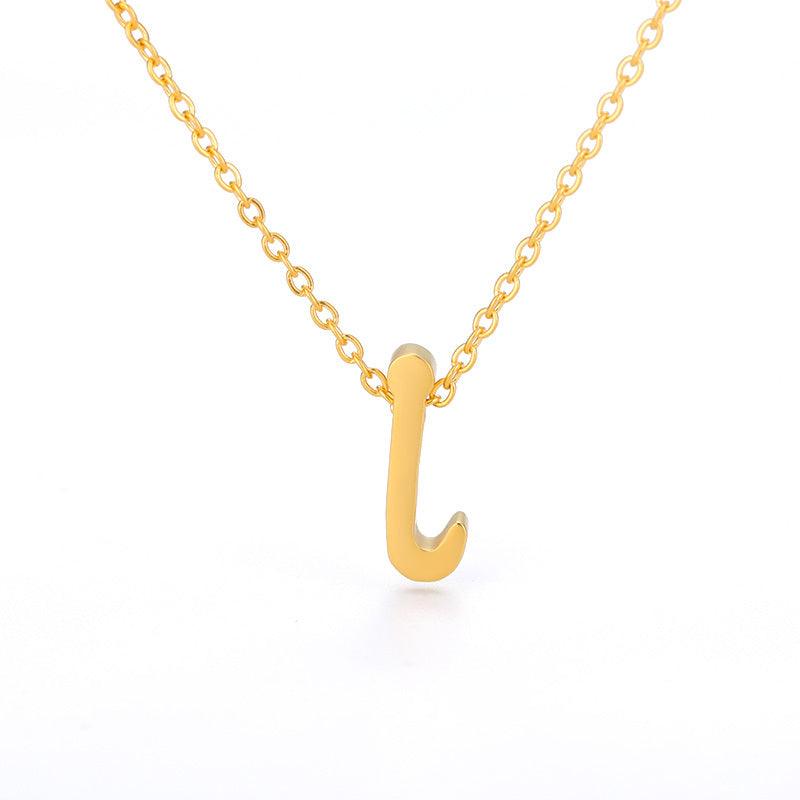 Small Hollow Letter Necklace | 2025 I