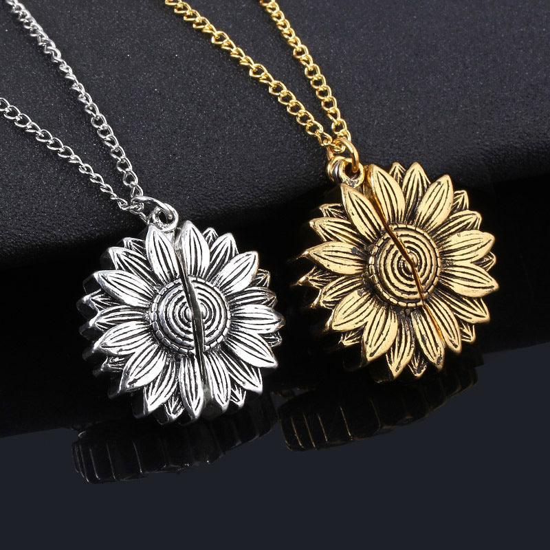 Sunshine Sunflower Necklace Women Jewelry