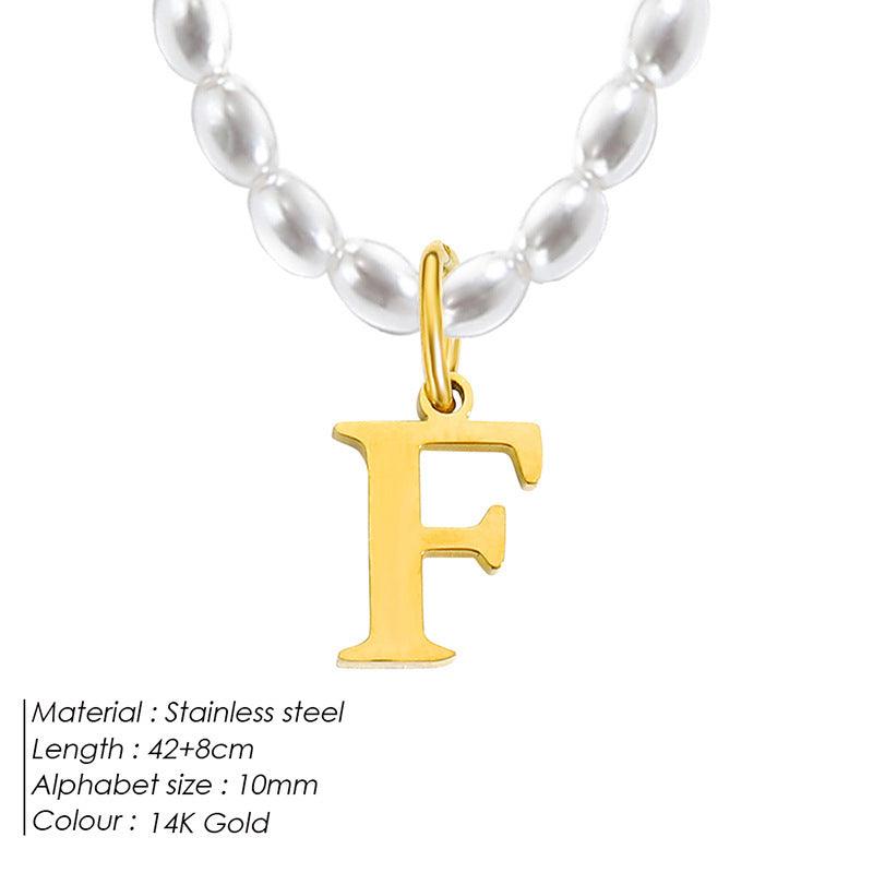Elegant Alphabet Necklace | Daily Wear 2025 F 14K Gold