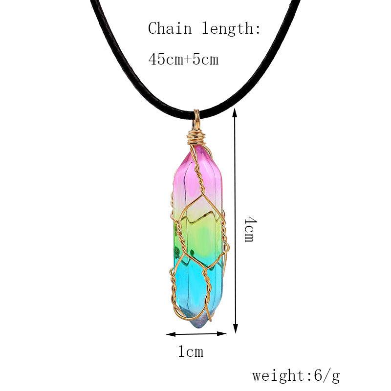Transparent Geometric Crystal Necklace | Fashion Wear