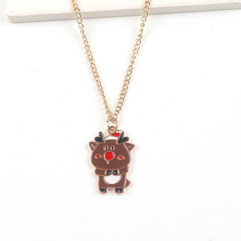Cute Cartoon Necklace | BoldlyBeautifuls Elk Gold Chain