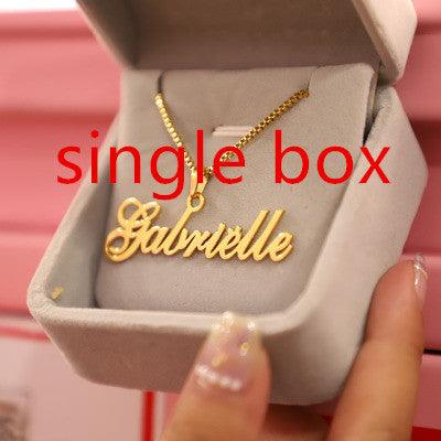 Personalized Name Necklace Custom Jewelry Single box