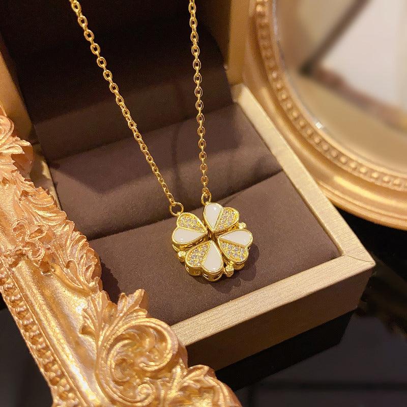 Four Leaf Clover Pendant Necklace | Daily Wear